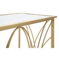 Tavolo Consolle MF627, Oro, Metallo, 120x40x80 cm, Seven Design