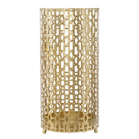 Porta Ombrelli MF333, Oro, Metallo, 22,5x22,5x47,5 cm, Seven Design