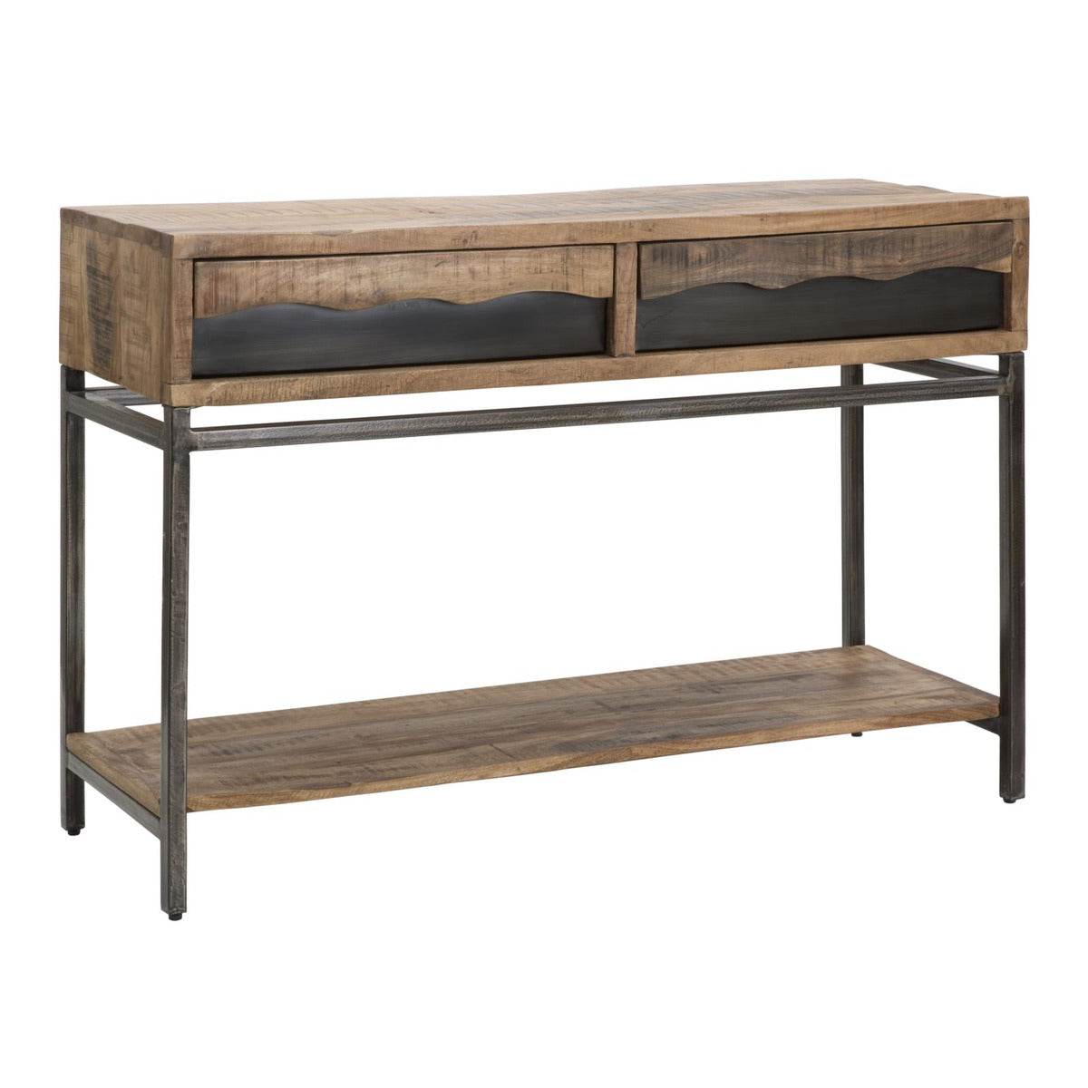 Tavolo Consolle MF602, Marrone, Legno, 118x40x80 cm, Seven Design