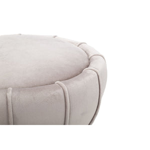 Pouf MF359, Grigio, Tessuto, 40x40x44 cm, Seven Design