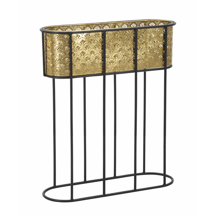 Vaso per Piante MF688, Oro, Metallo, 60x20x70 cm, Seven Design
