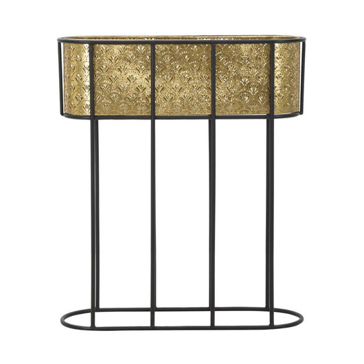 Vaso per Piante MF688, Oro, Metallo, 60x20x70 cm, Seven Design
