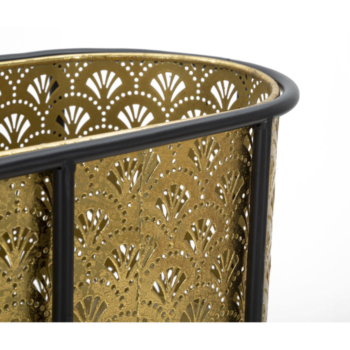Vaso per Piante MF688, Oro, Metallo, 60x20x70 cm, Seven Design