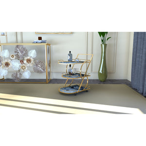 Carrello MF2, Oro, Metallo, 71x45,5x84,5 cm, Seven Design