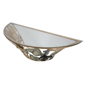 Tavolo Consolle Foglia 74, Multicolore, Metallo, 120x40,5x37,2 cm, Seven Design