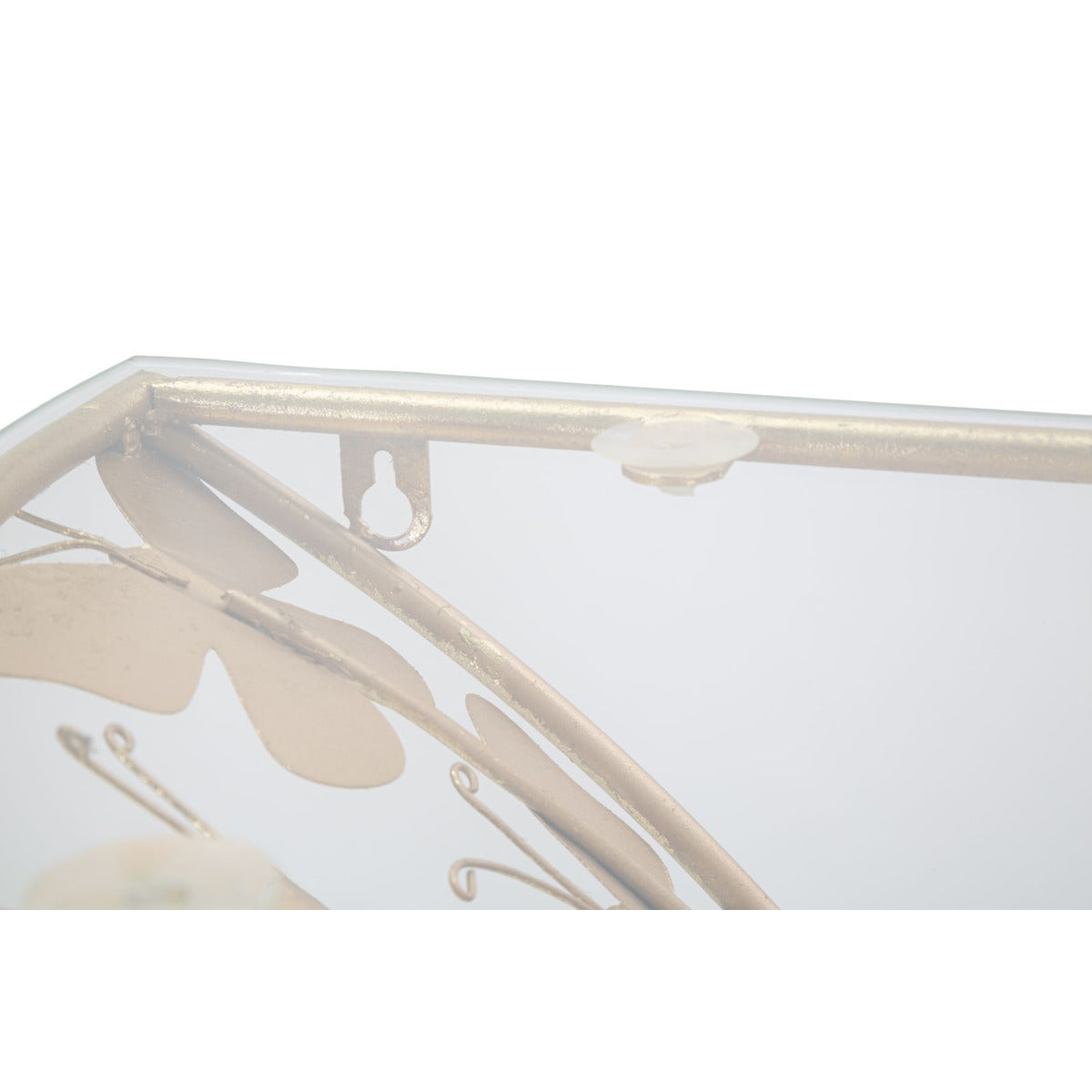 Mensola Farfalla 19, Oro, Metallo, 44,5x24,5x34,5 cm, Seven Design