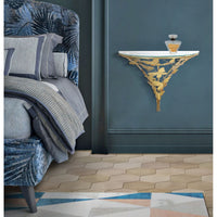 Mensola Farfalla 19, Oro, Metallo, 44,5x24,5x34,5 cm, Seven Design