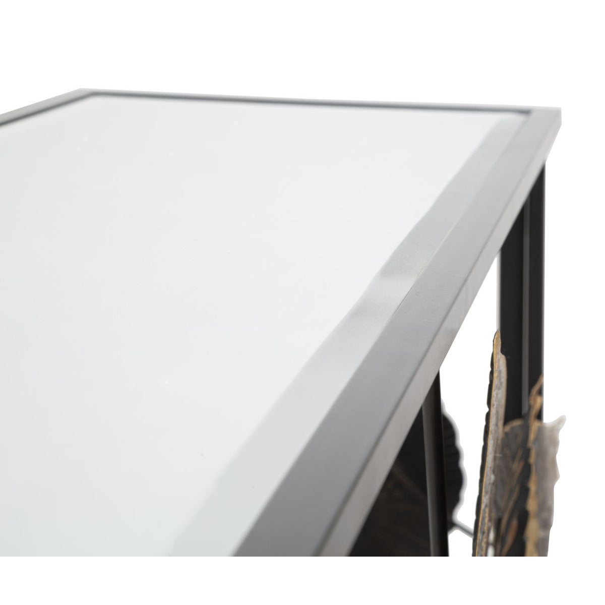 Tavolo Consolle Foglia 70, Multicolore, Metallo, 111,8x41,9x80 cm, Seven Design