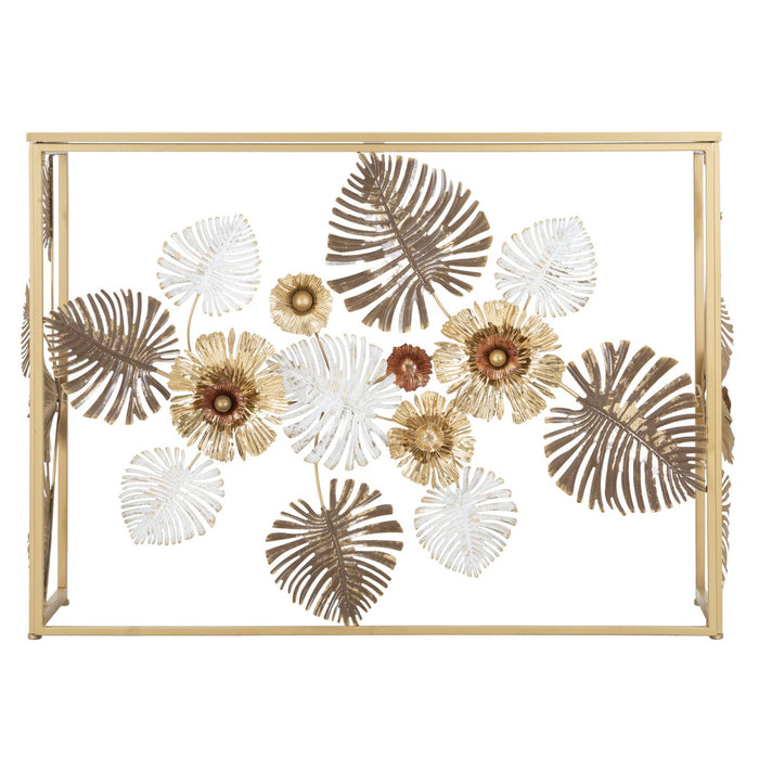 Tavolo Consolle Foglia 71, Multicolore, Metallo, 113x40x80 cm, Seven Design