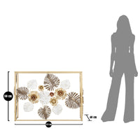 Tavolo Consolle Foglia 71, Multicolore, Metallo, 113x40x80 cm, Seven Design