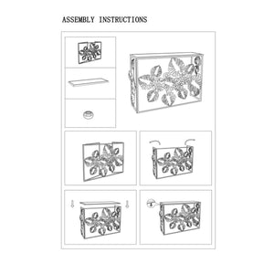 Tavolo Consolle Foglia 71, Multicolore, Metallo, 113x40x80 cm, Seven Design