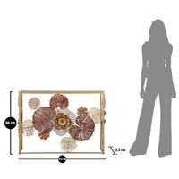 Tavolo Consolle Foglia 69, Multicolore, Metallo, 114x41,5x80 cm, Seven Design