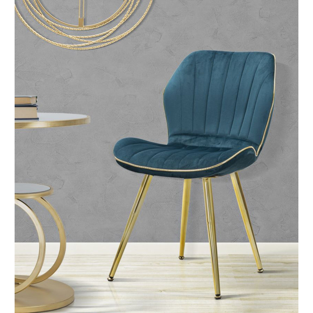 Set di 2 Sedie MF384, Ottanio, Metallo, 46x58x77 cm, Seven Design