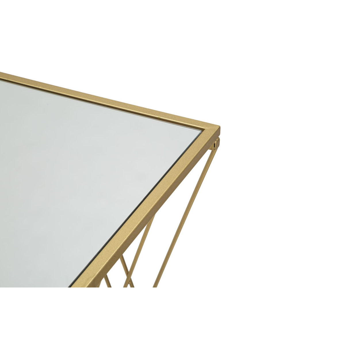 Tavolo Consolle MF624, Oro, Metallo, 120x40x80 cm, Seven Design