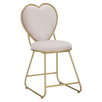 Sedia Cuore 14, Rosa, Metallo, 37x47x80 cm, Seven Design
