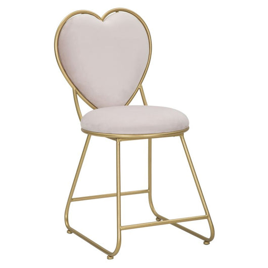 Sedia Cuore 14, Rosa, Metallo, 37x47x80 cm, Seven Design