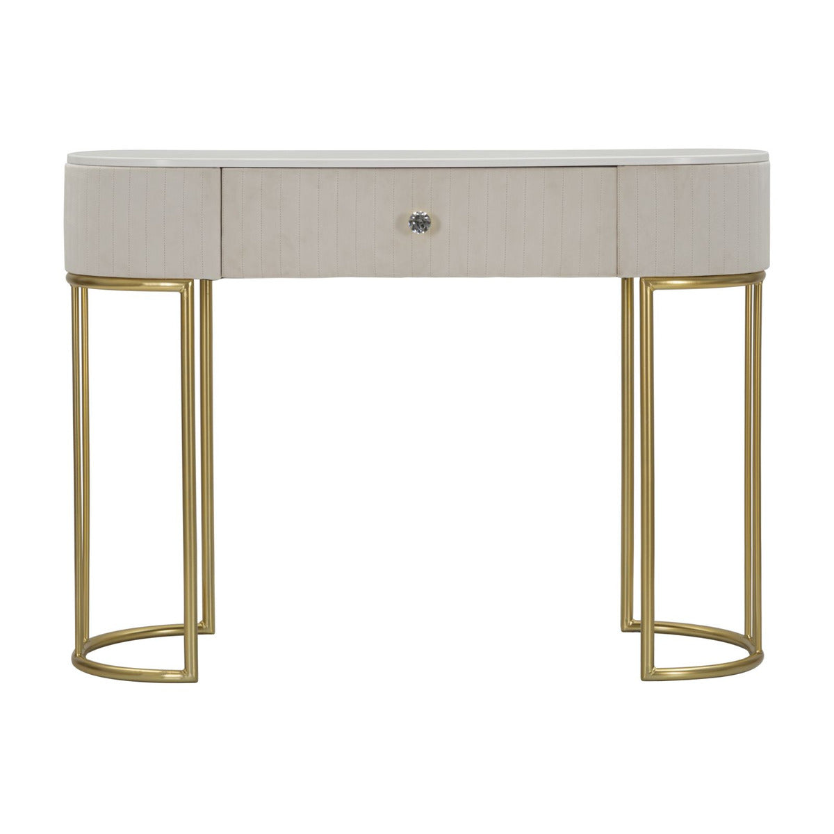 Tavolo Consolle MF615, Beige, Legno, 100x40x75 cm, Seven Design