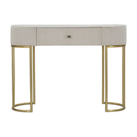 Tavolo Consolle MF615, Beige, Legno, 100x40x75 cm, Seven Design