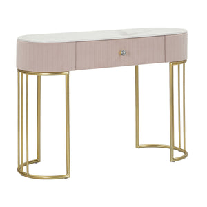 Tavolo Consolle MF616, Rosa, Legno, 100x40x75 cm, Seven Design