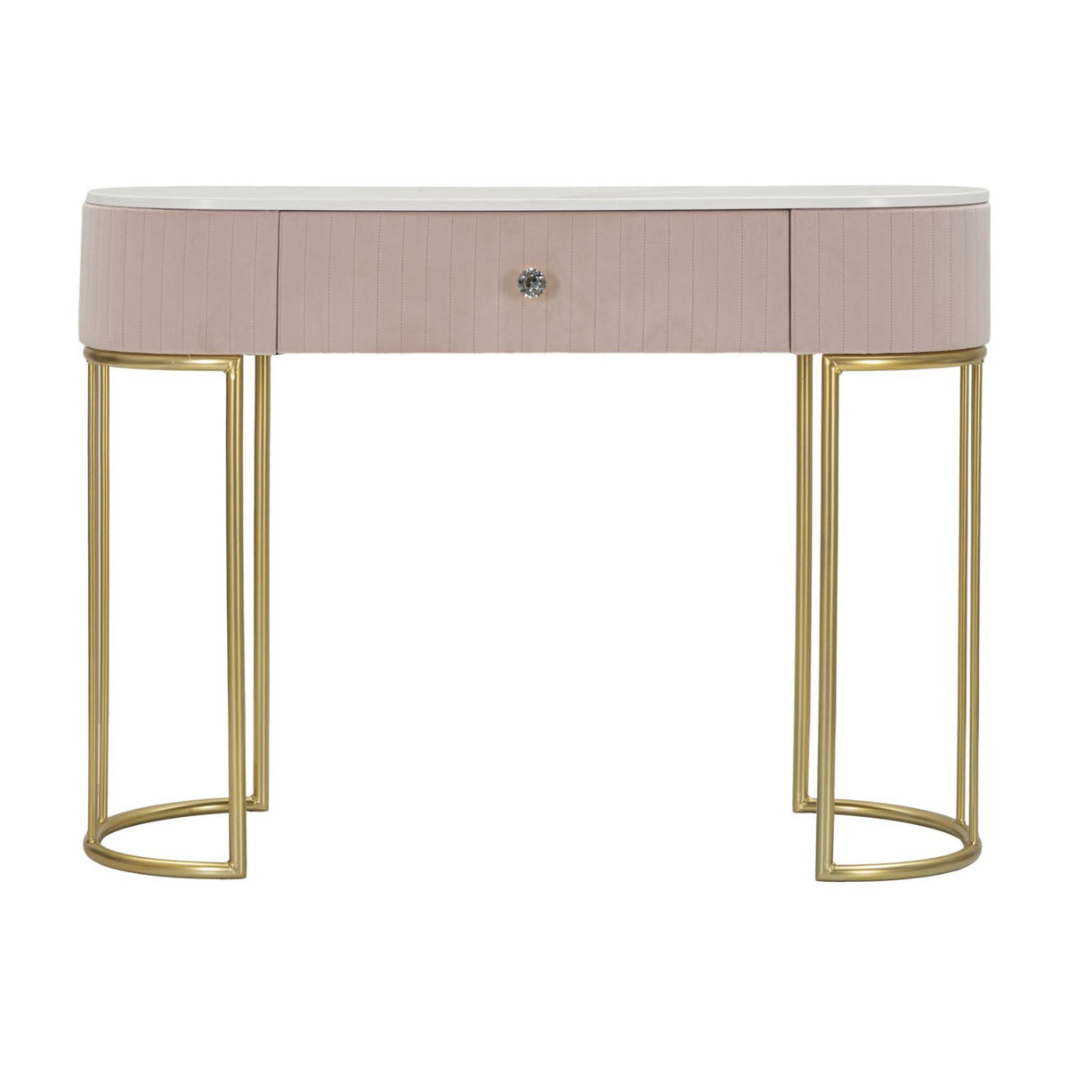 Tavolo Consolle MF616, Rosa, Legno, 100x40x75 cm, Seven Design