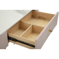 Tavolo Consolle MF616, Rosa, Legno, 100x40x75 cm, Seven Design