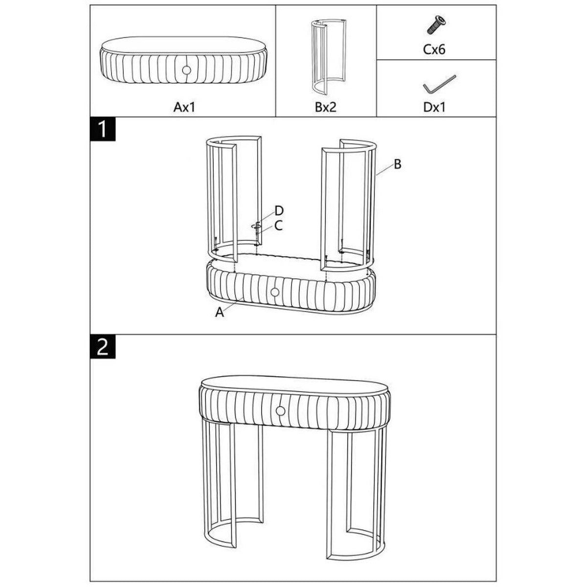 Tavolo Consolle MF616, Rosa, Legno, 100x40x75 cm, Seven Design
