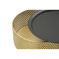 Tavolino MF524, Oro, Metallo, 40x40x65 cm, Seven Design