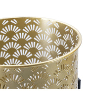 Set di 2 Vasi per Piante MF400, Oro, Metallo, 21x21x38 cm, Seven Design