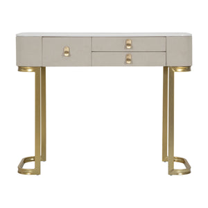 Tavolo Consolle MF604, Beige, Legno, 100x40x80 cm, Seven Design