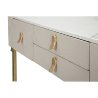 Tavolo Consolle MF604, Beige, Legno, 100x40x80 cm, Seven Design