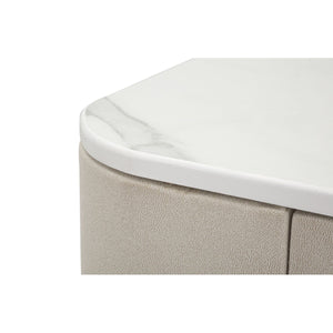 Tavolo Consolle MF605, Beige, Legno, 70x40x80 cm, Seven Design