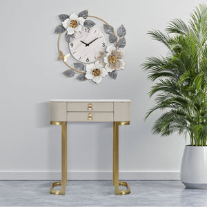 Tavolo Consolle MF605, Beige, Legno, 70x40x80 cm, Seven Design