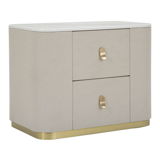 Comodino MF9, Beige, Legno, 60x40x47 cm, Seven Design