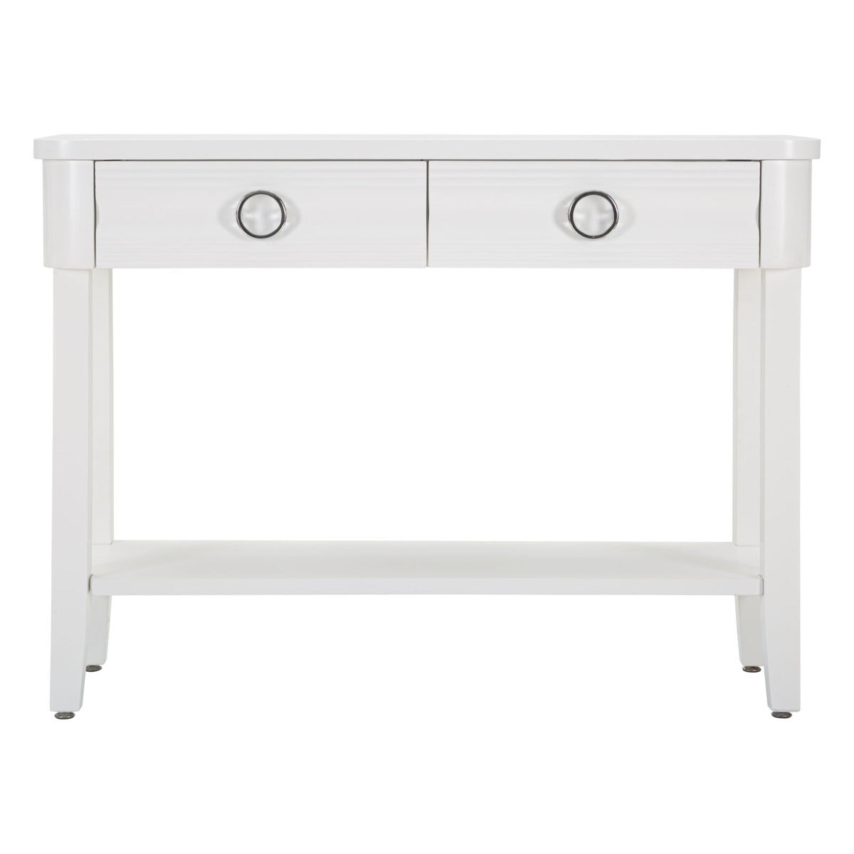 Tavolo Consolle MF603, Bianco, Legno, 110x40x82 cm, Seven Design