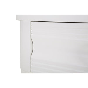 Tavolo Consolle MF603, Bianco, Legno, 110x40x82 cm, Seven Design