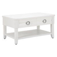 Tavolino MF516, Bianco, Legno, 90x60x47 cm, Seven Design