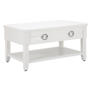 Tavolino MF516, Bianco, Legno, 90x60x47 cm, Seven Design