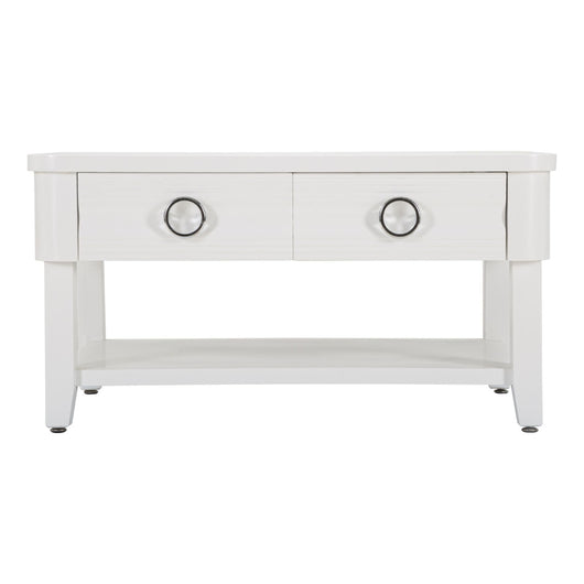 Tavolino MF516, Bianco, Legno, 90x60x47 cm, Seven Design