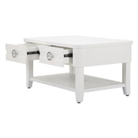 Tavolino MF516, Bianco, Legno, 90x60x47 cm, Seven Design