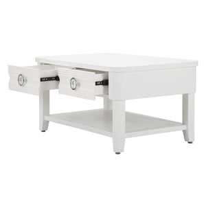 Tavolino MF516, Bianco, Legno, 90x60x47 cm, Seven Design