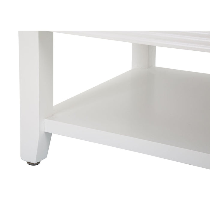 Tavolino MF516, Bianco, Legno, 90x60x47 cm, Seven Design
