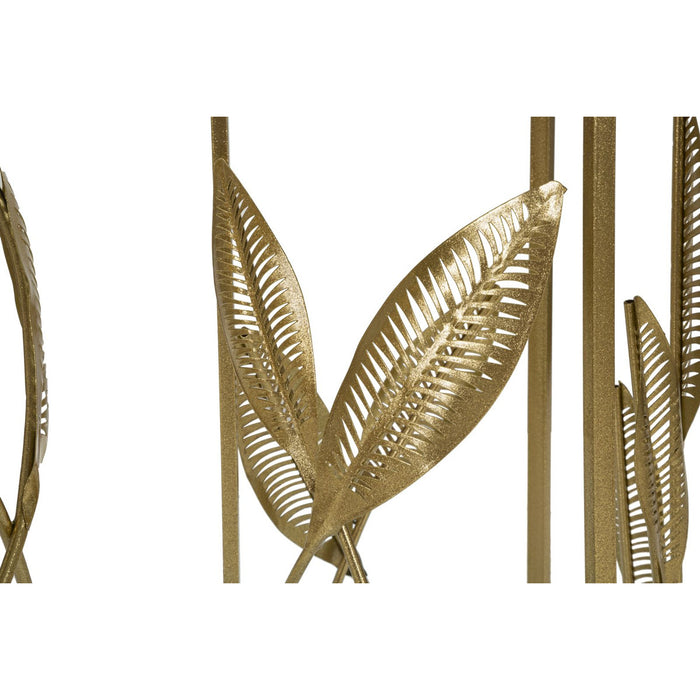 Tavolino Gogli, Oro, Metallo, 35x35x65,5 cm, Seven Design