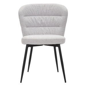 Set di 2 Sedie MF378, Grigio, Metallo, 58x60,5x85 cm, Seven Design