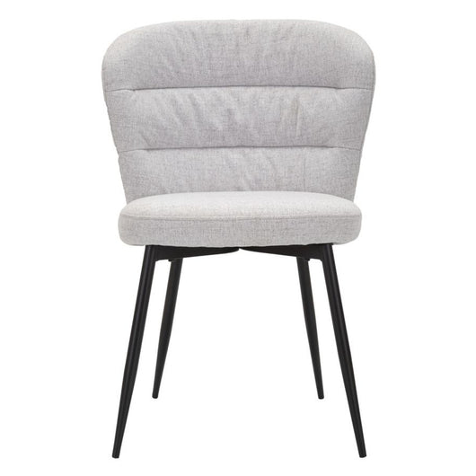 Set di 2 Sedie MF378, Grigio, Metallo, 58x60,5x85 cm, Seven Design