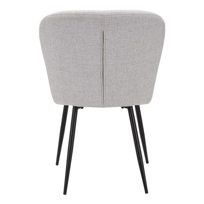 Set di 2 Sedie MF378, Grigio, Metallo, 58x60,5x85 cm, Seven Design