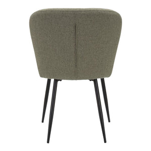 Set di 2 Sedie MF379, Verde, Metallo, 58x60,5x85 cm, Seven Design