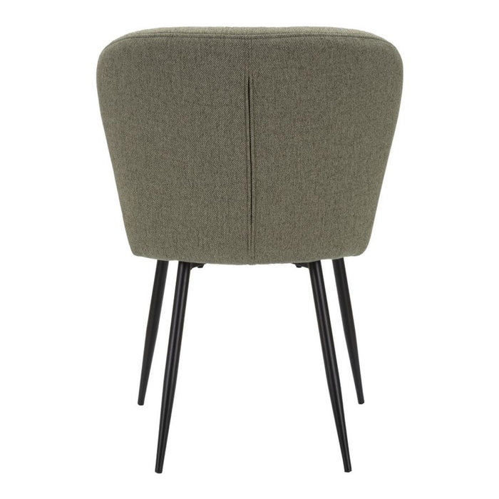 Set di 2 Sedie MF379, Verde, Metallo, 58x60,5x85 cm, Seven Design