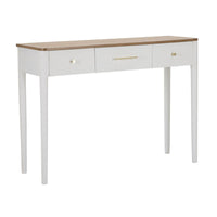 Tavolo Consolle MF606, Bianco, Legno, 107x37x80 cm, Seven Design