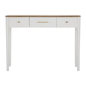 Tavolo Consolle MF606, Bianco, Legno, 107x37x80 cm, Seven Design