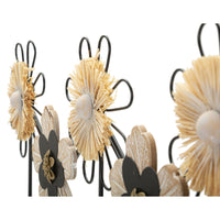 Appendiabiti da Parete Fiori 1, Marrone, Metallo, 61x5,5x30,5 cm, Seven Design